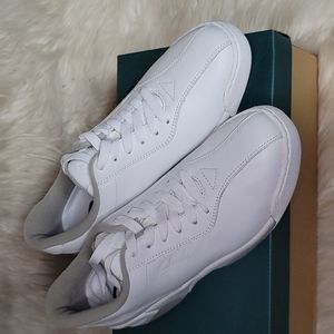 Women's Clarks Tennis Shoes, White/Gray Leather, US Size 9